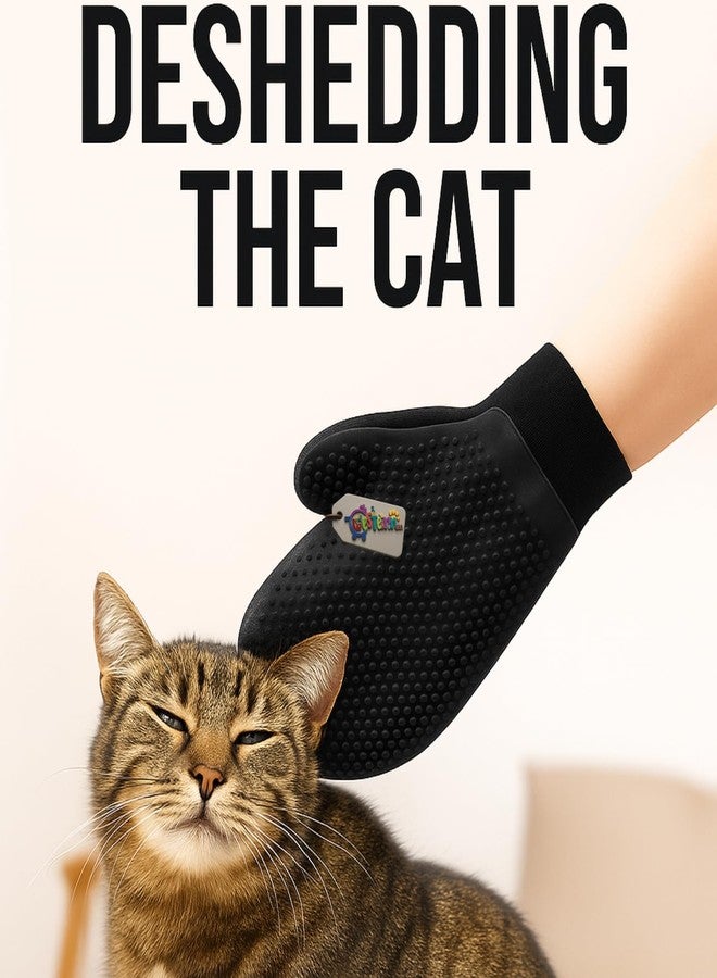 Western Era Dual Side Rubber Deshedding Glove for Dogs & Cats - Hard Rubber Bathing Grooming Mitt - Deep Cleaning & Bath Scrubber - Heavy Fur Removal, Durable & Washable (Type 4) - Image 2